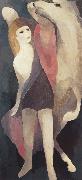 Female and white horse Marie Laurencin